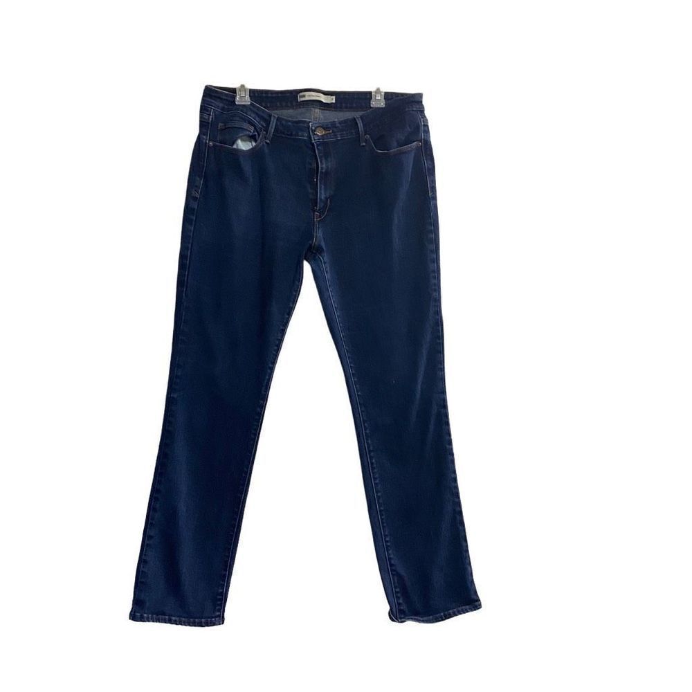 LEVI STRAUSS & CO Women’s Dark Wash Mid Rise‎ Skinny Jeans Size 18 Inseam 30”
